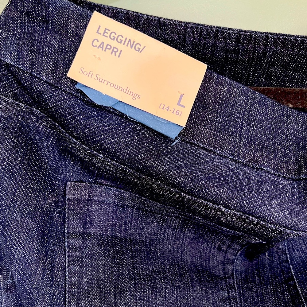 Soft surroundings capri stretch jeans